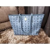 ราคา MCM Visetos Medium Anya Zip Top Shopper Tote Blue (20266338098)