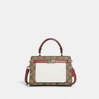 ราคา Coach #MINI LANE TOP HANDLE IN COLORBLOCK SIGNATURE CANVAS (COACH C8318) กระเป๋าสะพายข้าง (15984936076)
