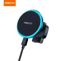 ราคา Recci Magnetic Charger Wireless Charger Car Mount ที่วางโทรศัพท์ในรถยนต์ 15W RHO-C35 (52354716303)
