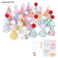 ราคา # sepsale # 10 ชิ้น/เซ็ต DIY หมวกอบเค้ก Topper อบใส่ 1:12 Dollhouse Miniature หมวกหมีวันเกิด Hairball หมวกคริสต์มาสตกแต่งฉาก . (49902987678)