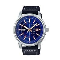 ราคา Casio Standard นาฬิกาข้อมือผู้ชาย สายหนังแท้ รุ่น MTP-E128L-2A1 - สีดำ (952731737)