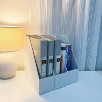 ราคา Omocha - Gray White | File Storage Box กล่องใส่แฟ้มเอกสารตั้งโต๊ะ กล่องใส่เอกสาร A4 สีขาวขุ่น (49750766884)