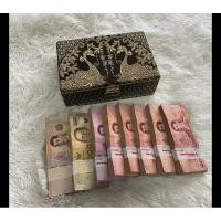 ราคา กล่องใส่เงินล้านกล่องใส่ทองกล่องใส่เครื่องประดับขนาด7*9*3นิ้ว (27774199110)