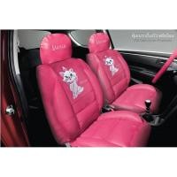 ราคา หุ้มเบาะ หุ้มเบาะ แมวมารี หน้า-หลัง แบบสวมทับหนังPVC ลิขสิทธิ์แท้ แถมฟรี!! หุ้มพวงมาลัย (29154829901)