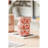 ราคา Chawan ถ้วยมัทฉะเซรามิค น้องหมู 400 ml ชาม ถ้วยใส่โยเกิต ดีไซน์สวย ใช้งานได้หลากหลาย (24497950062)