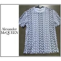 ราคา แท้ % Used Like New MCQ Alexander Mcqueen size XXS อก 36” เสื้อยืดแบรนด์เนม ลายโลโก้ signature แบบสวย (22826605920)