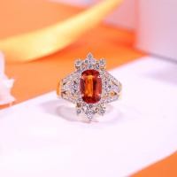 ราคา แหวนพลอยบุษราคัม(พลอยสยาม) ตัวเรือนทอง90% (23014796591)