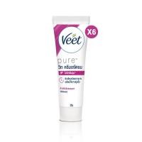 ราคา [Gift] Veet วีท Cream สูตรเชียบัตเตอร์ สำหรับผิวธรรมดา ขนาด 25 กรัม x6 (29309138863)