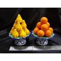 ราคา ขนมโมทกะ-ลาดู ดินปั้นพาน 2"-4" (3440244308)