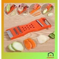 ราคา AT.Homemart ที่สไลด์ผัก 5 in 1 (รหัส 9636) | ที่ขูดมะละกอ ที่ขูดผักผลไม้ ที่สไลด์แบบเส้น/แผ่น พร้อมปอกเปลือก (17546179366)
