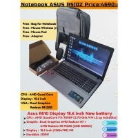 ราคา โน๊ตบุ๊คมือสอง ราคาถูก Notebook ASUS R510Z Ram4G Harddisk500G จอใหญ่15.6" การ์ดจอแยก 2G แบตเตอรี่ใหม่ ของแถม4รายการ (19771143453)