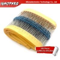 ราคา 1Lot 100PCS 1/4W 470R 1/4W-470 โอห์ม 470ohm ตัวต้านทานฟิล์มโลหะ 0.25W 1% คุณภาพสูง (26842910069)