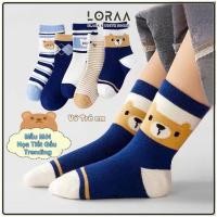 ราคา ถุงเท้าเด็กผ้าฝ้ายนุ่ม ถุงเท้า ชุด 5 คู่ พร้อมลายหมีน่ารักยืด สําหรับเด็ก 1–12 ปี - ลอร์ ร้านค้า (42613250760)