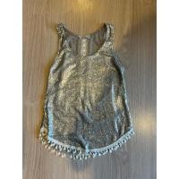 ราคา เสื้อกล้าม ปักเลื่อมสีเงิน ตุ้งสีขาว (41162011012)