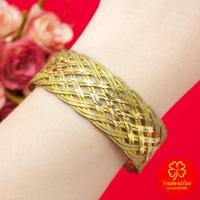 ราคา กำไลทองเหลืองโบราณลายเปียตัดลายสลับจิก ฟรีไซส์ ปรับขนาดได้ตามต้องการ งานทองเหลืองแท้ งานดิบไม่ได้ชุบ ทองเหลืองโบราณ (24847151718)