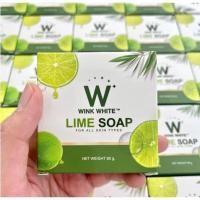 ราคา ของแท้ Lime Soap สบู่มะนาว ลุ้นทอง/W Soap Wink White สบู่ วิงค์ไวท์ ดับเบิ้ลยู โซป (16953181226)