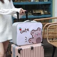 ราคา กันน้ำ เกาหลีน่ารัก กระเป๋าเดินทางแบบพกพาการ์ตูน กระเป๋าเดินทาง จัดเสื้อผ้า (21090167654)