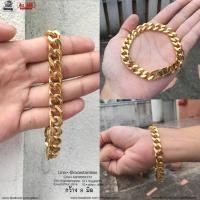 ราคา สร้อยข้อมือ โซ่ทองเหลี่ยม10มิล สแตนเลสแท้ (2189488824)