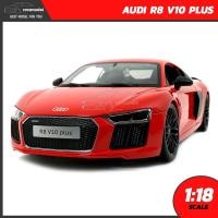 ราคา โมเดลรถ AUDI R8 V10 PLUS สีแดง (Scale 1:18) โมเดลประกอบสำเร็จ พร้อมฐานวางตั้งโชว์ ของสะสม Maisto (190701294)