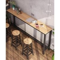 ราคา โต๊ะบาร์โต๊ะบาร์เรียบง่ายและสตูลห้องนั่งเล่นห้องครัว Meja Bar dapur ruang Tamu (26769447857)