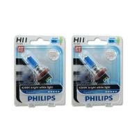 ราคา Philips หลอดไฟหน้า H11 รุ่น Crystal Vision 12V55W (4300K) แพ็คคู่ (410919977)