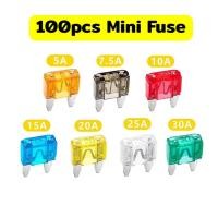 ราคา Tools.Shop ฟิวส์เสียบ ฟิวส์รถยนต์ ขนาดกลาง 100 ตัว 5/7.5/10/15/20/25/30 แอมป์ ฟิวส์สแตนดาร์ด คุณภาพดี ตัดไฟเร็ว (57956144722)