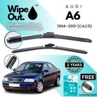 ราคา [PREMIER] WipeOut UltraBeam Silicone EcoRefill-Technology Wiper Audi A6 1994 - 2001 (C4, C5) (ชุดหน้า) (50153612137)