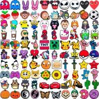 ราคา รองเท้า Charms 100 สไตล์ตกแต่งอุปกรณ์ PVC พร้อมการ์ตูนอะนิเมะ My World Pikachu ยูนิคอร์นปุ่ม (55053319698)