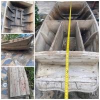 ราคา เรือทรวดโบราณ เรือรดน้ำไม้สัก ยาว190ซม เรือไม้สักมือสอง (21060593936)