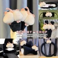 ราคา ของแต่งรถลายหมู ปลอกเกียร์ ปลอกเบรก หมอนรองคอ ปลอกหุ้มเบลท์ ปลอกทิชชู่ ของแต่งในรถหมู ชุดแต่งรถหมู (20532023570)