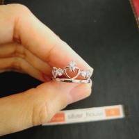 ราคา แหวนเงินแท้ 92.5% เพชรcz ลายมงกุฎหัวใจ สวยน่ารักค่ะ (584747264)