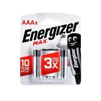ราคา เอเนอไจเซอร์ ถ่านอัลคาไลน์ AAA (MAX ) แพ็ค 8 Energizer MAX AAA8 10 years shelf life E92 (23860211496)