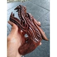 ราคา ด้ามไม้และอื่นๆแกะสลักหัวมังกรทอง (51303921405)