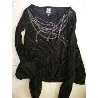 ราคา MNG Jeans เสื้อแขนยาวสีดำประดับลูกปัดเก๋ๆ ไซส์ M (5718043987)