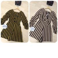 ราคา จั๊มสูทลายริ้ว สาวอวบ พร้อมส่ง (984309799)