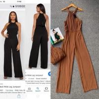 ราคา MANGO Jumpsuit สีน้ำตาลทอง และสีดำ สีสวยๆ ผ้าดีมากกก ทรงสะโพกปล่อย งานสวย ผ่าด้านหลัง sexy แซ่บๆ (6413823729)
