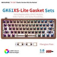 ราคา คีย์บอร์ด60% keyboard Skyloong GK61X GK61XS Wooden Bluetooth คีย์บอร์ดบลูทูธ (20176002162)