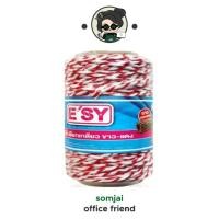 ราคา E'sy เชือกไปรษณีย์ ยาว 200 เมตร ความหนา 3 มม. เชือกเกลียวขาวแดง (21143258613)