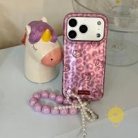 ราคา For เคสไอโฟน TPU Leopard Print Keychain Chain Purple Leopard Kitty เคส Phone Case For iPhone 17 Pro Max 16 15 14 13 Cover Aesthetic Korean Cute (56053212613)