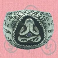 ราคา แหวนพระปิดตา หลวงปู่ทิม เนื้อ เงิน 98% รุ่น เลื่อนสมณศักดิ์ วัดละหารไร่ จ.ระยอง ทิบทัม สีม่วง 5 ธันวาคม 2507 (54805607866)
