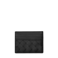 ราคา Bottega Veneta card holder in black (12092395791)