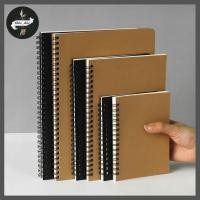 ราคา สมุดโน๊ตสันห่วงปกดำ/น้ำตาล ขนาด B5 A5 มีเส้น #W-0017 (29852732767)