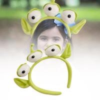 ราคา IlislandGreen Hair Hoop Alien คอสเพลย์เครื่องแต่งกายอุปกรณ์เสริมแปลกตลกสาม Big Eyes หู Plush แถบคาดศีรษะการ์ตูนคอสเพลย์ Party Hoop (29224036044)