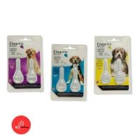 ราคา ผลิตภัณฑ์ป้องกันเห็บ Cleartix spot on ชนิดหยอดหลัง สำหรับสุนัข (แผง 2 หลอด) (23564563758)