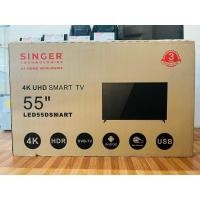 ราคา Singer 4K UHD Smart tv รุ่น LED55DSMART (19659850239)