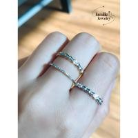 ราคา Jamillejewelry [ส่งฟรี]แหวนงูมินิมอล ทองแท้(9k) เพชรแท้ (พร้อมกล่อง) (42563873381)