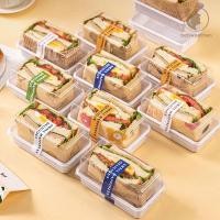 ราคา [วิชาพลศึกษา] 10/50ชิ้น แซนวิชกล่องบรรจุภัณฑ์ครึ่งชิ้นแซนวิชเบอร์เกอร์กรณีบรรจุภัณฑ์อบกล่องอาหารกลางวันปิกนิกทิ้งกล่องอาหารกลางวันพลาสติก ไทย (29179158566)