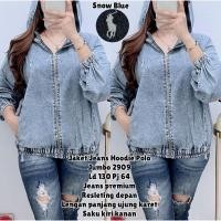 ราคา 2909 JUMBO HOODIE JEANS JACKET LD130 ผู้หญิง (26937908732)