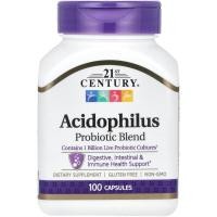 ราคา 21st Century Acidophilus Probiotic Blend (100Capsules) โพรไบโอติก (29435931752)