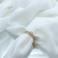 ราคา LETITIA TWO STACK แหวนทอง / แหวนเงิน / แหวนชุบทอง / แหวนทอง / แหวนผู้หญิง / แหวนเด็กผู้หญิง (28734905872)